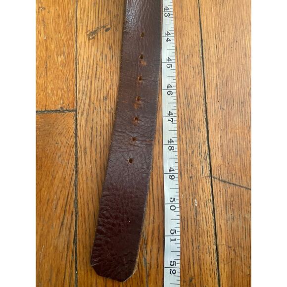 EDDIE BAUER Distressed Brown Leather Belt Mens sz XL - Picture 10 of 11